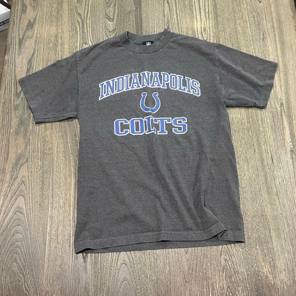 NFL x Team Apparel T-Shirt Indianapolis Colts Short Sleeve Crewneck Gray Size M
